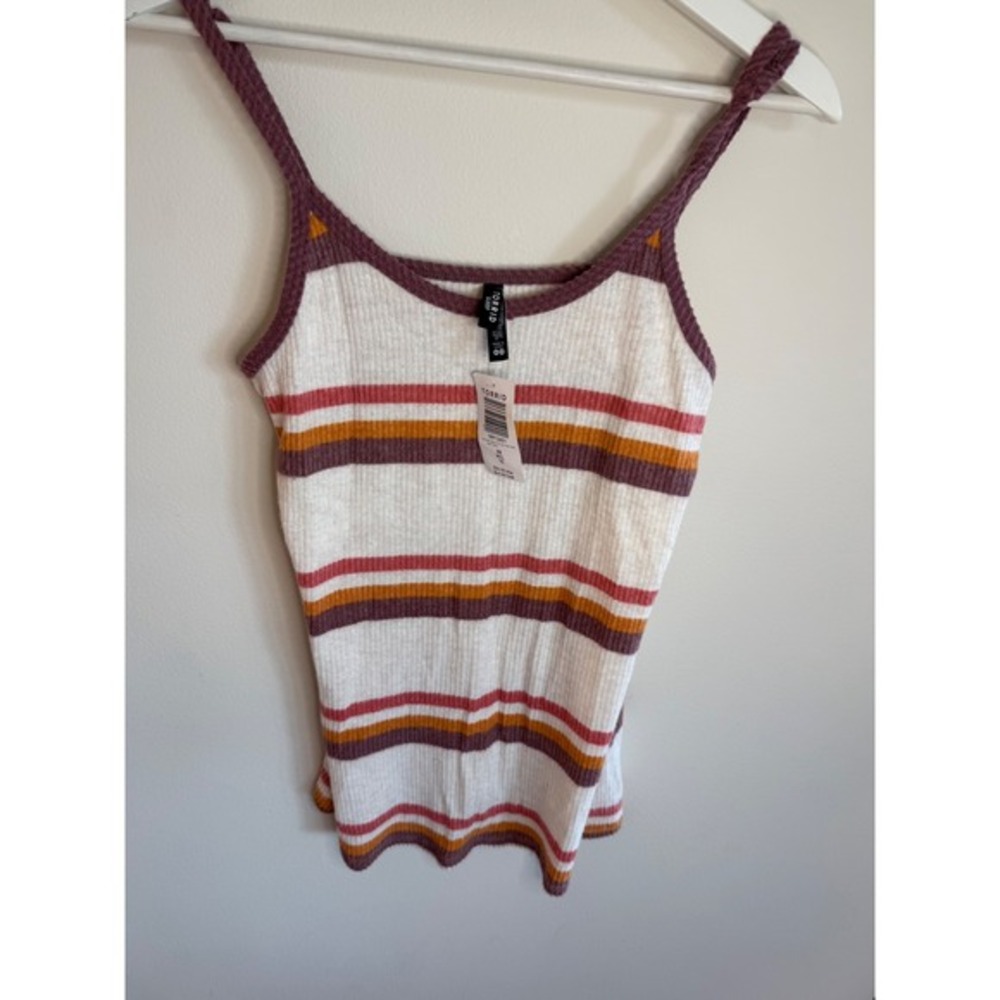 Torrid Sleep Ribbed‎ Knit Cami Tank Top 00 M/L – Striped Loungewear NWT